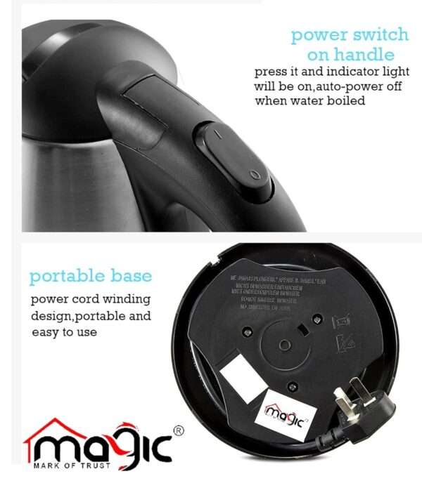 K-115 Kettle Electric Kettle 1500 Watts | 1.8 Litres | - Image 3