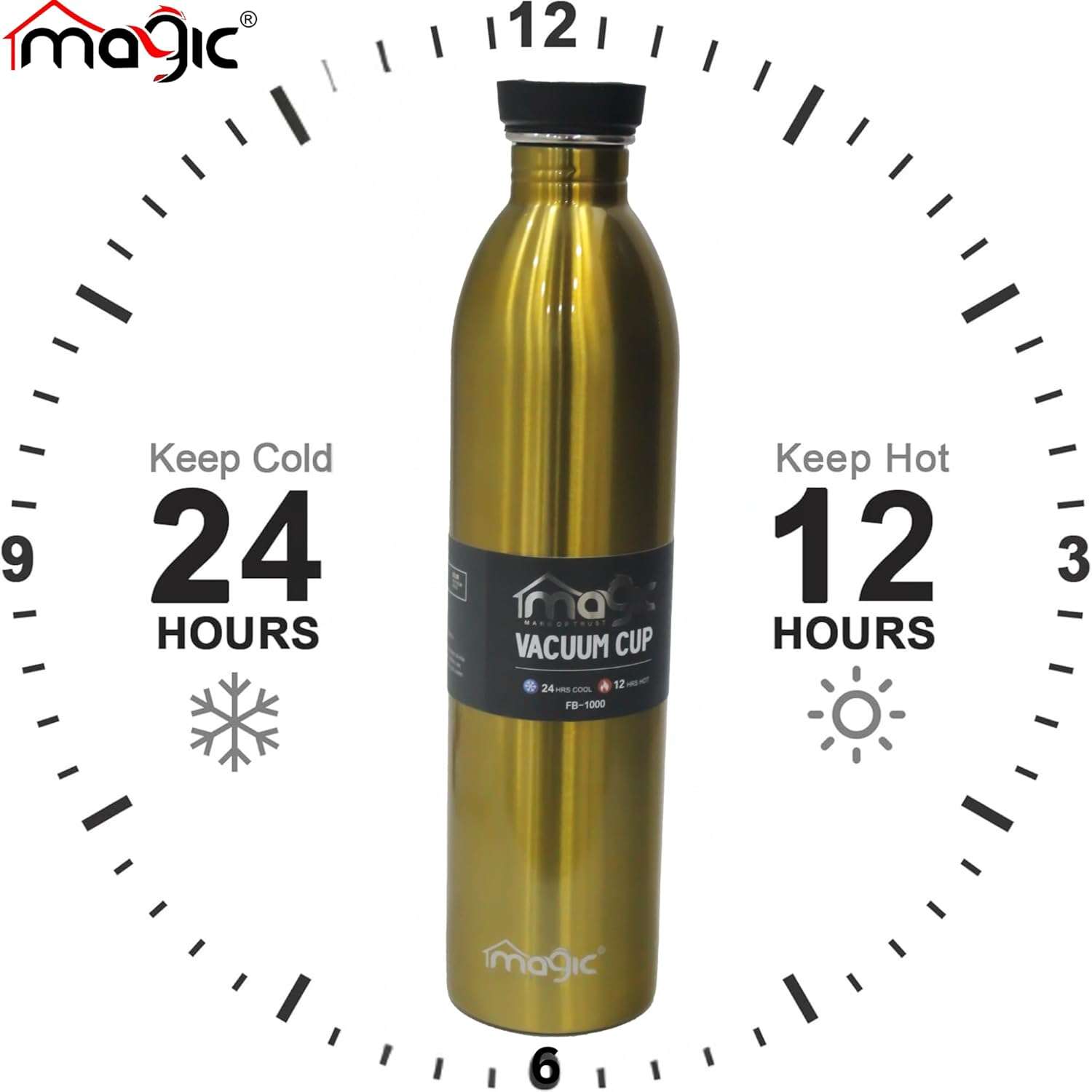 FB-1000 ML Double Wall Stainless Steel Bottle
